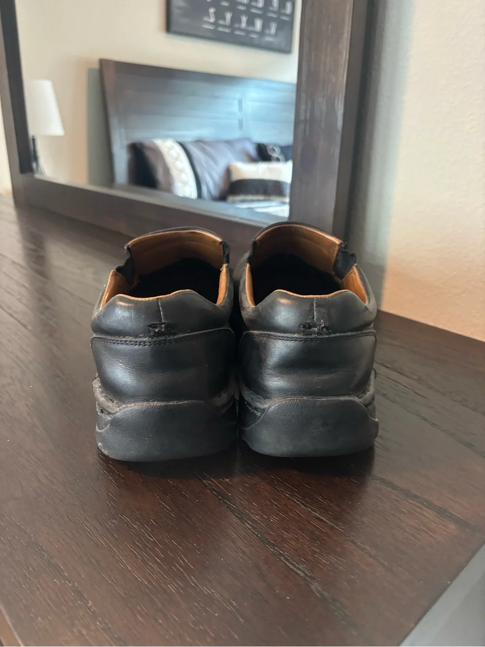 Red Wing 8700 Black Leather Slip On Work Shoes Mens 12 E2 Wide